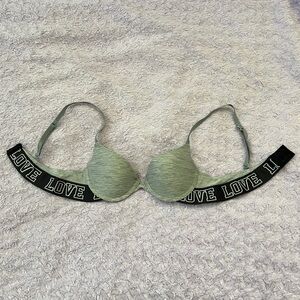 SO Gray and Black T-Shirt Bra with Padded Cups